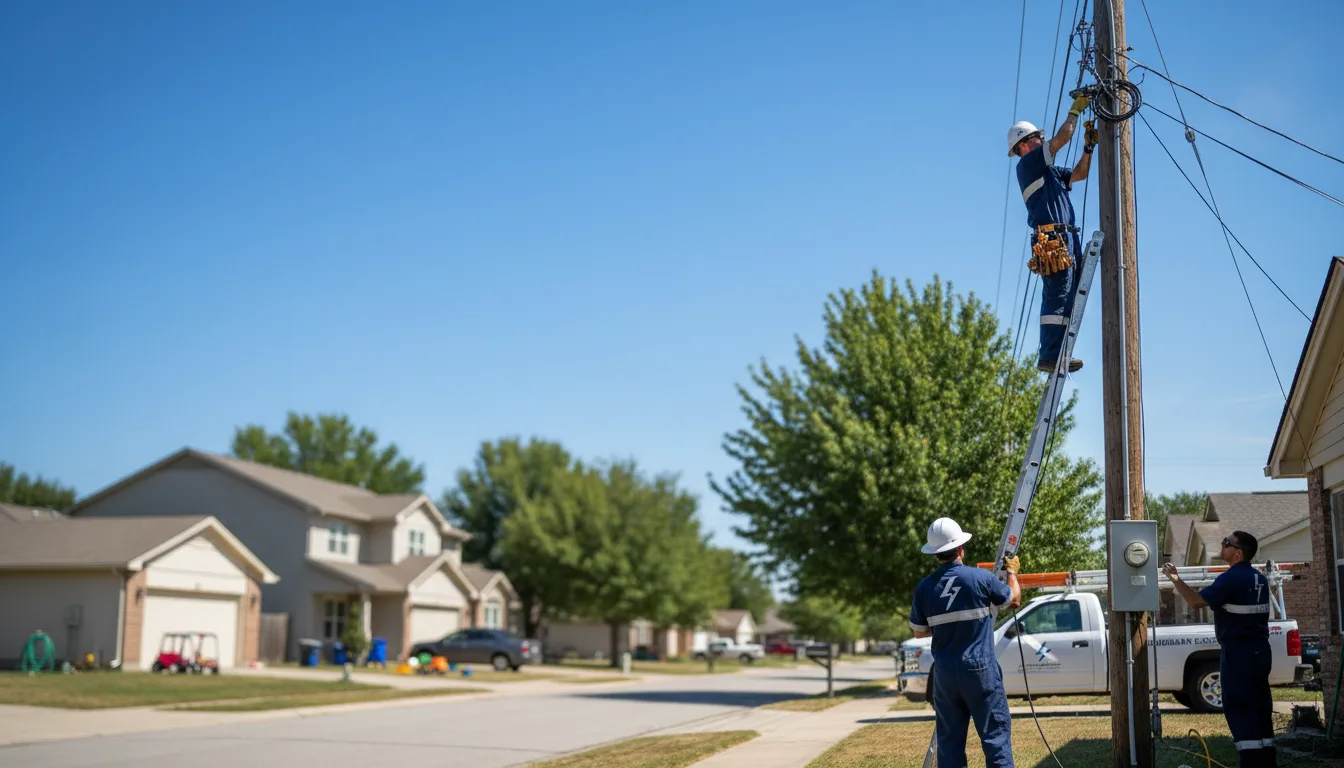 Residential electrician providing installation services in Altus, AR